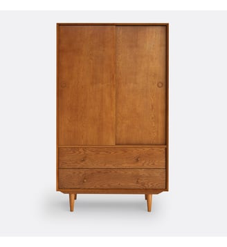 Armoire Quilda - La Redoute Interieurs - Bois clair miel