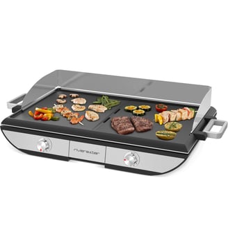 Plancha électrique QPL 650 noir gris à poser, 50x30 cm - Riviera & Bar - Noir