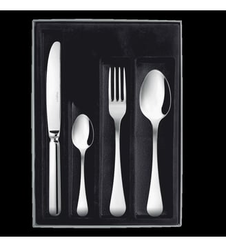 Coffret 16 Couverts Monobloc Lame Scie - Swell - Degrenne - Gris