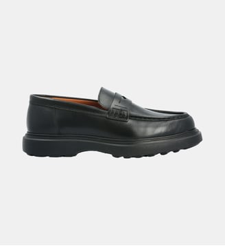 Mocassin perseo - cuir lisse - Colisée Paris - Noir