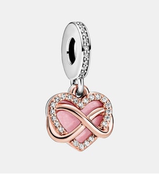 Charm Pendant Cœur Infini Scintillant - Pandora - Bicolor