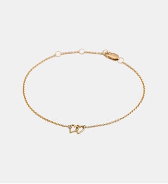 Bracelet en or jaune 9K avec des cœurs entrelacés - Aristocrazy - Or