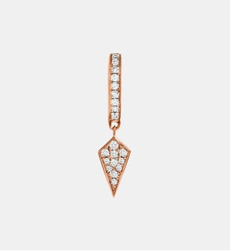 Boucle d'oreille Stairway diamants et or rose - Statement - Or rose