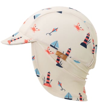 Casquette anti-UV protège nuque - Fresk - Écru
