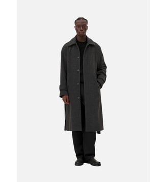 Manteau long ceinturé Verlaine - Noyoco - Anthracite