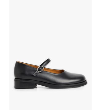 Chaussures babies zoey en cuir - Agnès b. - Noir