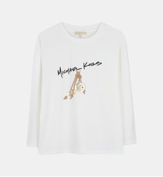 Tee-shirt manches longues - Michael Kors Kids - Off white