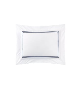 Taie d'oreiller en percale de coton Yves Delorme