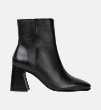 Boots Talon Haut Norma Cuir d Agneau - Bobbies - Noir