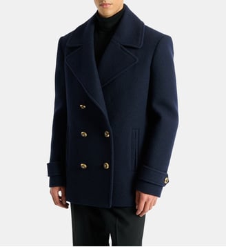 Caban en laine - Balmain - Bleu