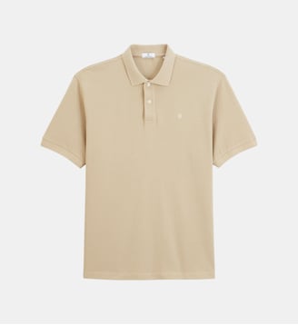Polo Lucas en piqué de coton - Serge Blanco - Beige
