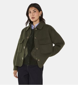 Blouson En Laine Mélangée Clea Maison 123