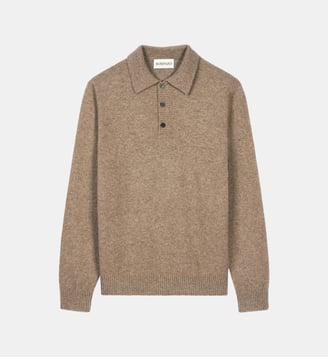Polo manches longues - Bompard - Taupe