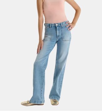 Jeans flare - Le Temps Des Cerises - Bleu