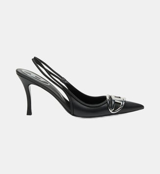 D-Venus-Escarpins à bride en cuir nappa - Diesel - Noir