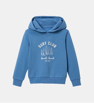 Sweat à capuche  - Coton biologique - Cyrillus - Bleu