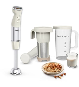 Mixeur Easy Milker & Quickchef+ VD70PAE0 - Moulinex - Blanc
