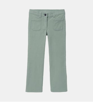 Pantalon flare  en velours - Cyrillus - Vert pastel