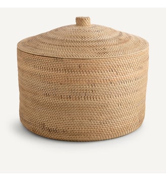 Panier en rotin et bambou tressé - AM.PM - Naturel