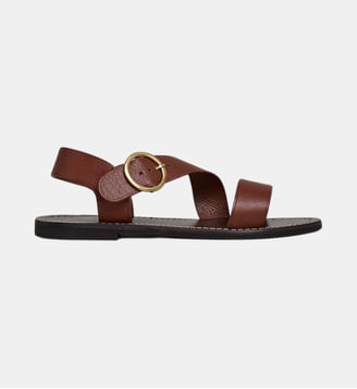 Sandales plates Welbi - Jonak - Cognac