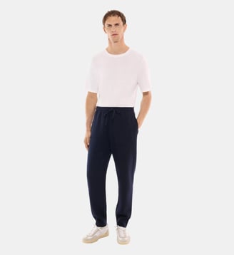 Pantalon de jogging en laine et coton - Fursac - Marine
