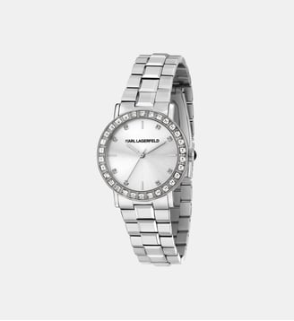 Montre Crystals Blanc R0553100511 - Karl Lagerfeld - Argenté