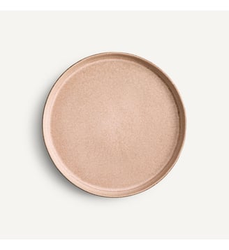 Lot de 4 assiettes à dessert en grès - AM.PM - Rose clair