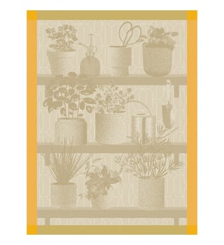 Torchon Herbes fraîches Herbes fraîches - Le Jacquard Francais - Pissenlit