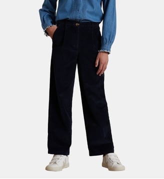 Pantalon flare en velours - Cyrillus - Marine