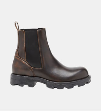 D-Hammer-Bottines Chelsea en cuir brossé - Diesel - Marron