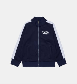 Sweat zippé avec logo - Diesel Kids - Bleu