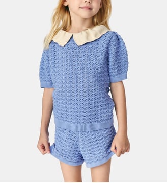 Pull Cerise - Mipounet - Bleu