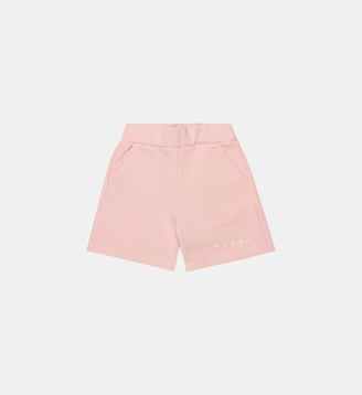Short en molleton avec logo - Marni - Rose