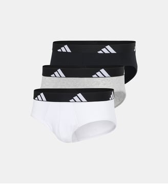Slips, lot de 3, ACTIVE FLEX COTTON - Adidas Originals - Bleu kaki