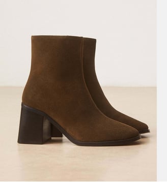 Bottines à talons en suède Numéro 707 - Rivecour - Kaki