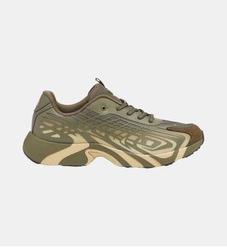 D-Vit-Sneakers en mesh dégradé rayé - Diesel - Vert marron