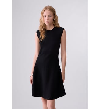 Robe en maille avec détail en dentelle - Liu Jo - Noir