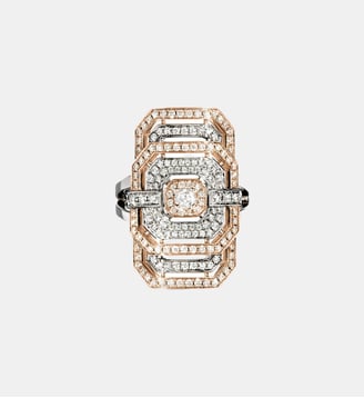 Bague My Way - Or Rose, Argent & Diamants - Statement - Or rose