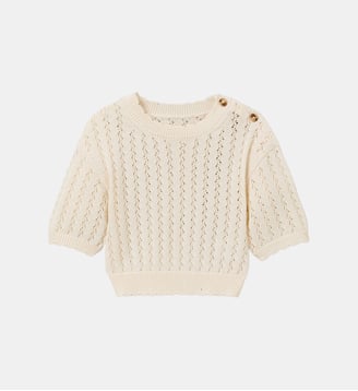Pull en crochet  - Collection Junior - Cyrillus - Écru