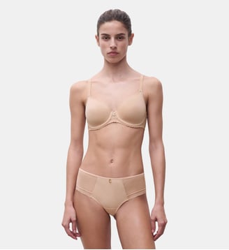 Shorty avec bijou - Chantelle - Beige doré
