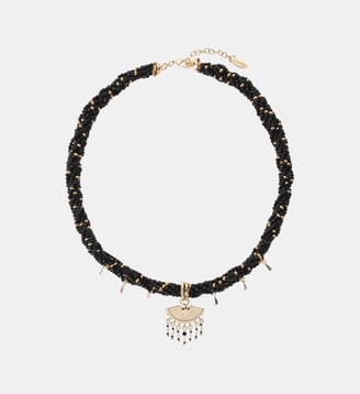 Collier de perles avec pampilles et pendentif BILKIS - Hipanema - Noir
