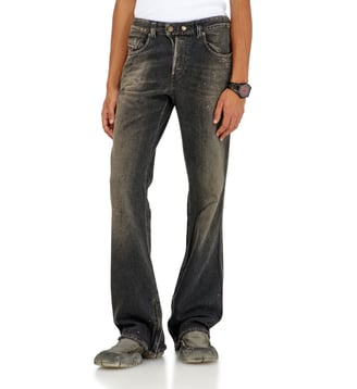 Bootcut Jeans Regular Waist 1998 D-Buck - Diesel - Noir et gris foncé