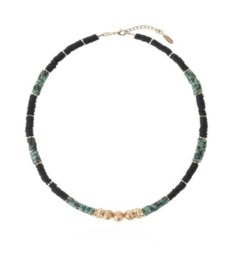 Collier perles rondelles VINZE - Hipanema - Noir