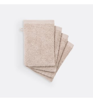 Lot de 4 gants de toilette éponge Scénario La Redoute Interieurs