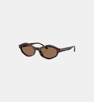 Lunettes de soleil Irrégulier JC5077U - Jimmy Choo - Havane