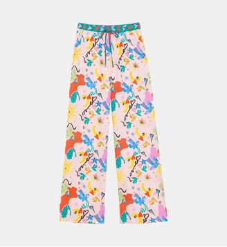 Pantalon large imprimé graphique POETI - La Petite Etoile - Multicolore