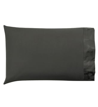 2 Taies américaines Palacio - Le Jacquard Francais - Fusain
