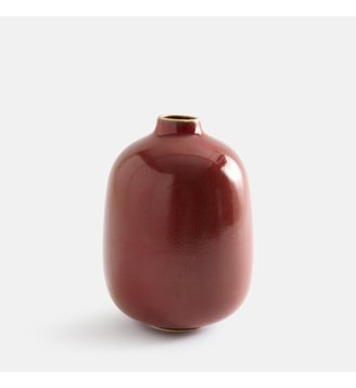Vase soliflore en faïence, hauteur 17 cm - AM.PM - Rouge cuivre