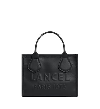 Sac cabas zippé S cuir - Lancel - Noir