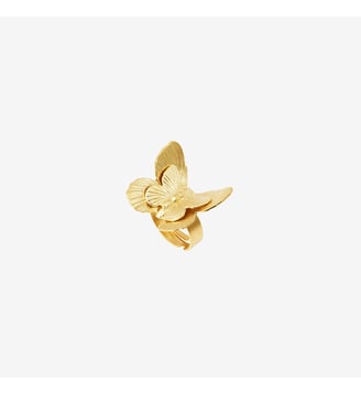 Bague plaquée or Grand modèle - BUTTERFLY - Caroline Najman - Or